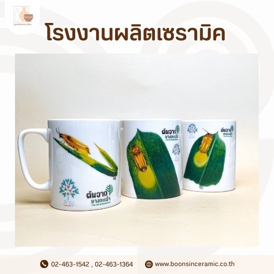 รับผลิตแก้วเซรามิคตามแบบ สกรีนโลโก้สำหรับธุรกิจ